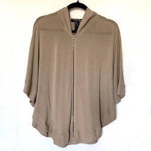 3/$20 F21 light brown hooded cape poncho